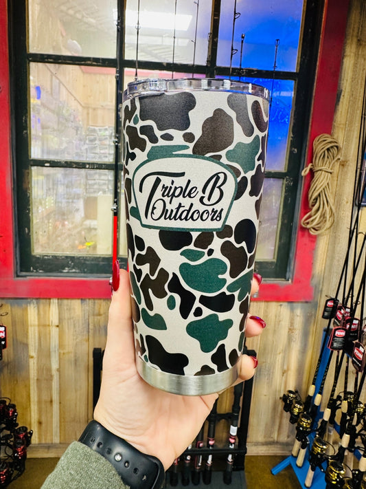Camo Triple B Tumbler - Triple B Outdoors