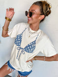 Load image into Gallery viewer, Polka Dot Bikini Top Tee
