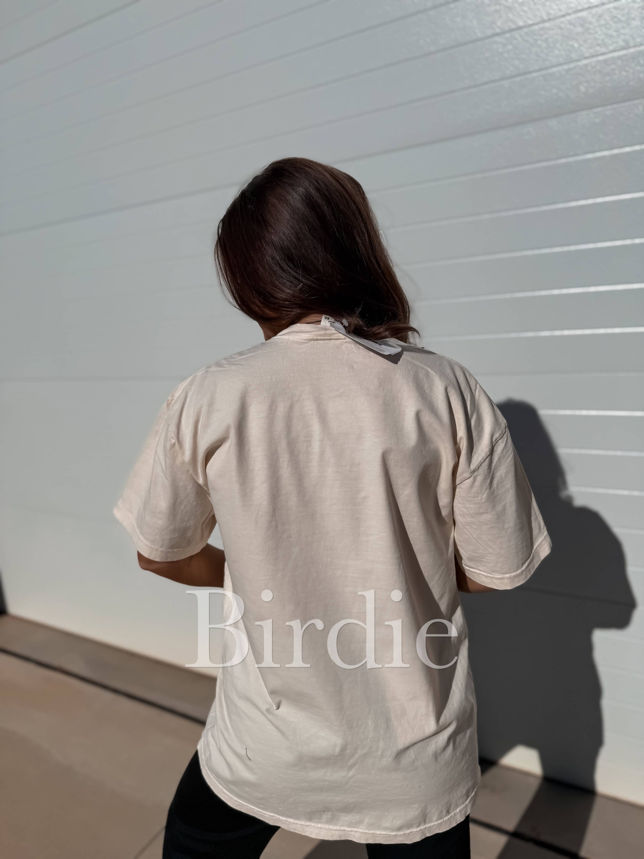 Honey Birch Camo Graphic Tee on Ivory