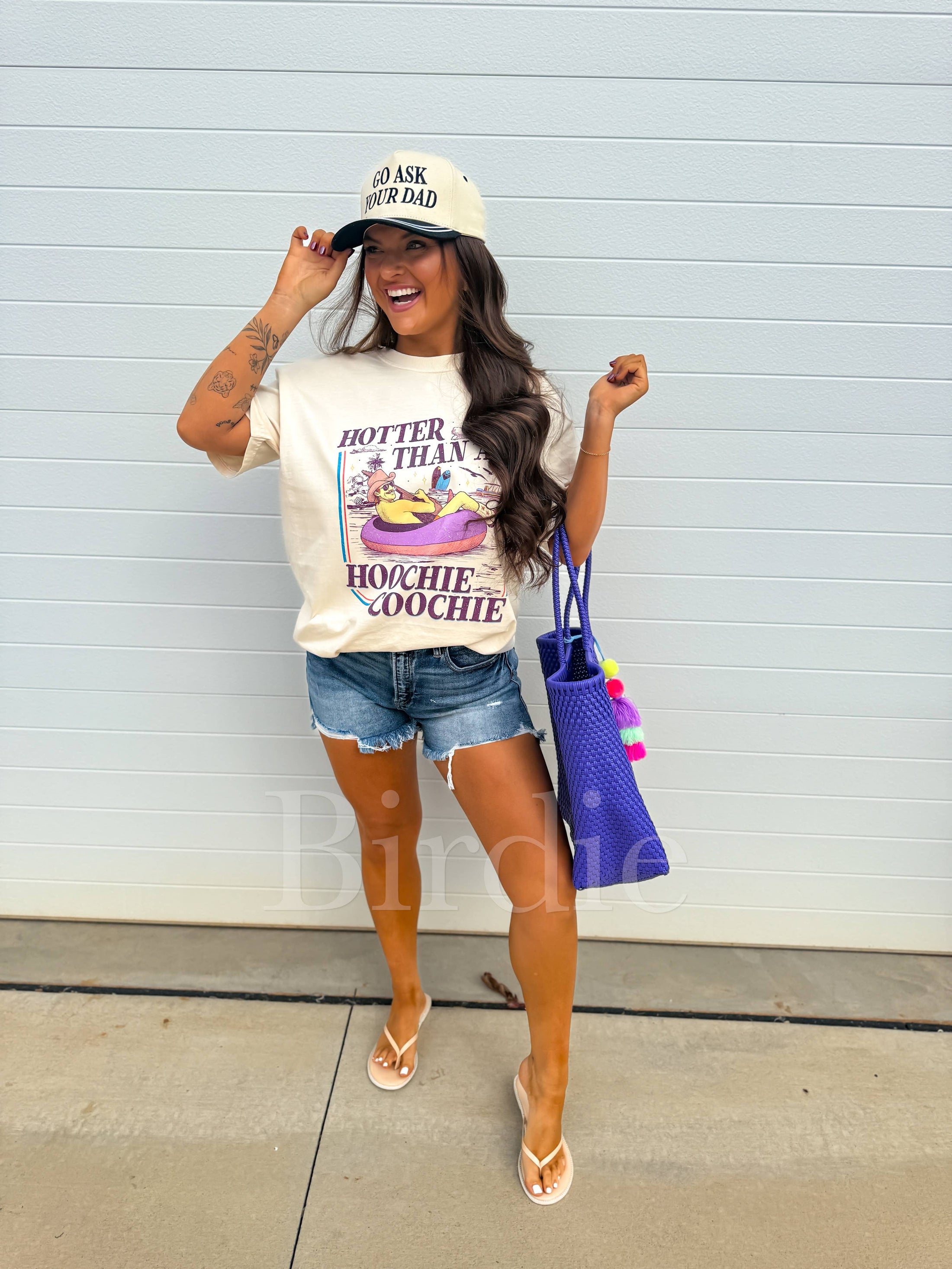 Hotter Than A Hoochie Graphic Tee on Ivory