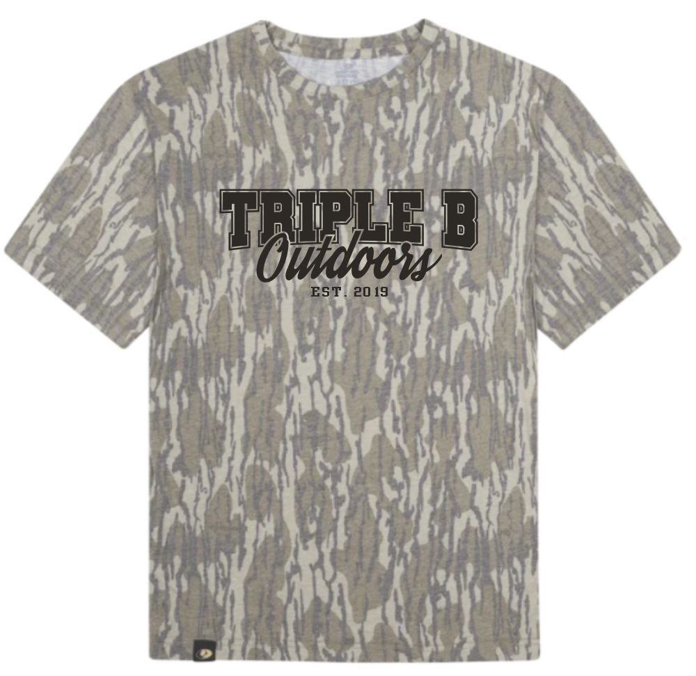 Triple B Outdoors Logo- Mossy Oak Bottomland Tee