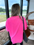 Load image into Gallery viewer, OVERSTIMULATED Neon Pink Graphic Tee
