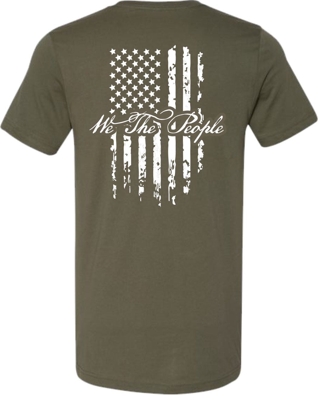 Military Green "We The People" T-Shirt