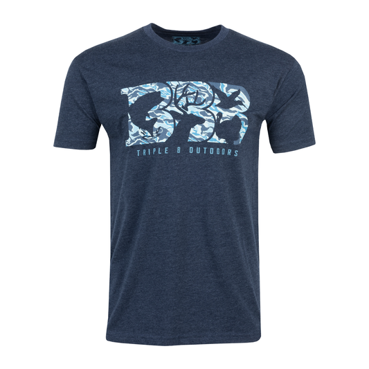 Blue Camo Logo Tee