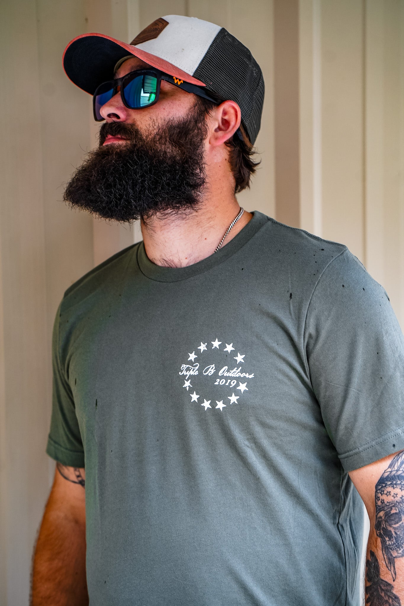 Military Green "We The People" T-Shirt