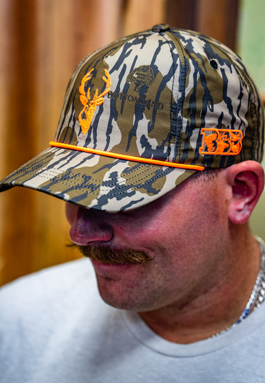 Bottomland & Orange Rope Hat