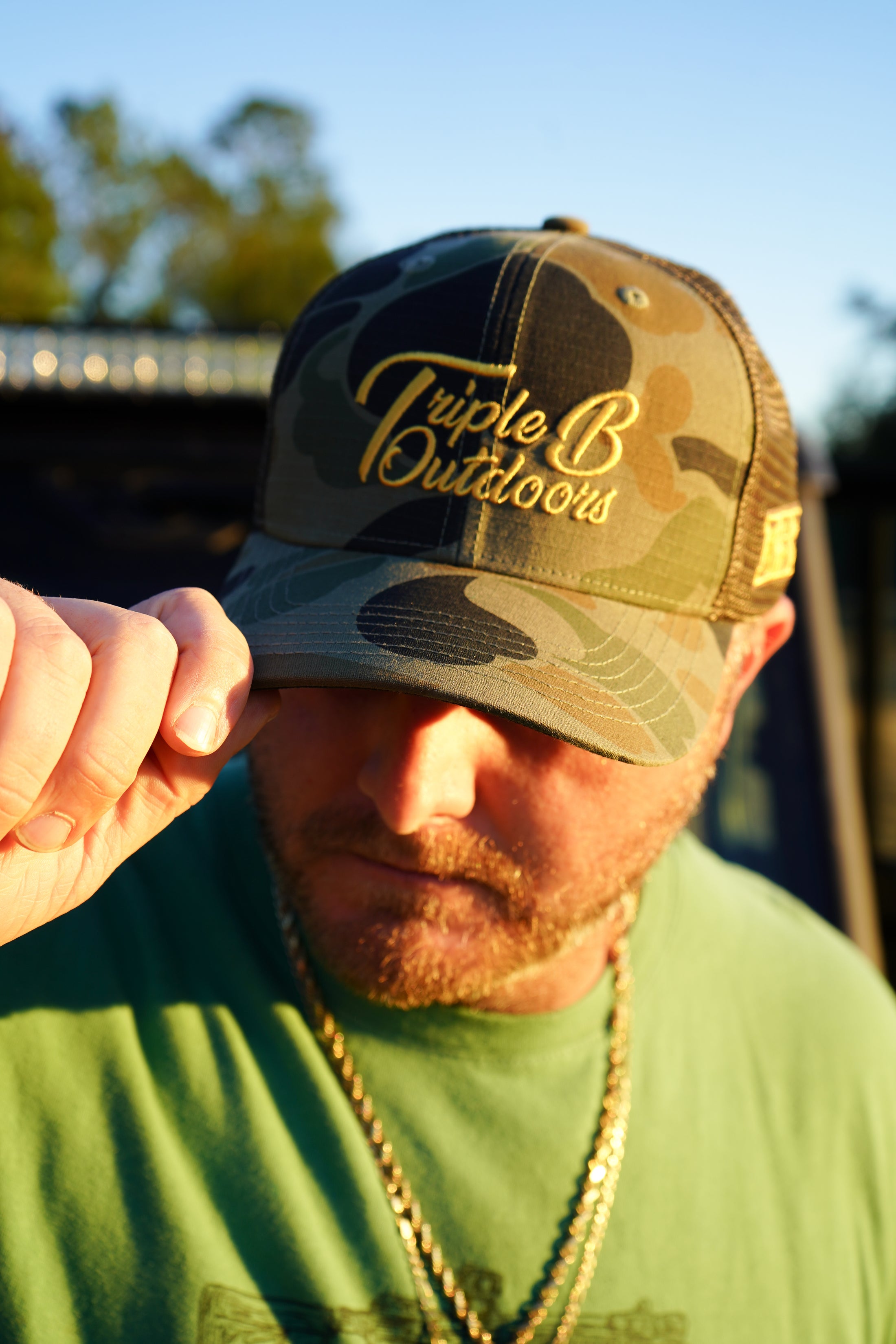 Gold Camo Hat