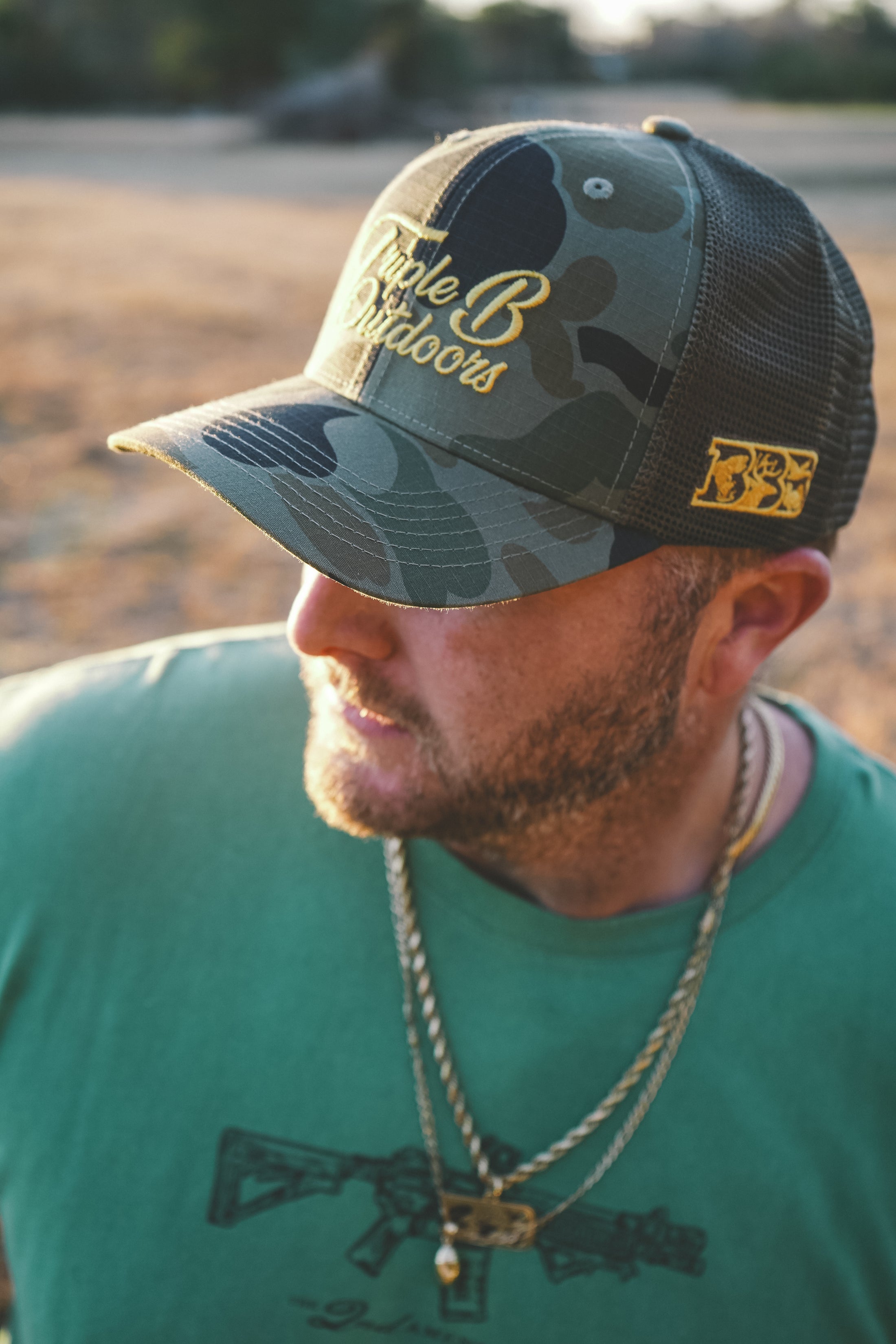 Gold Camo Hat