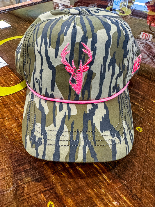 Bottomland & Pink Rope Hat