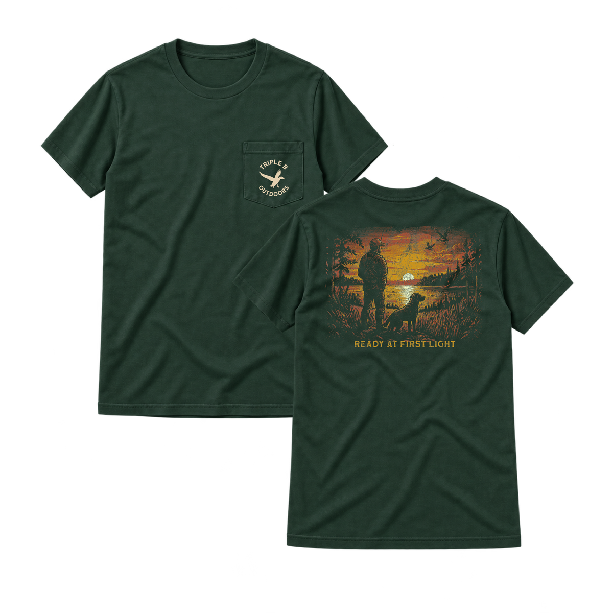 Ready at First Light Triple B Pocket Tee