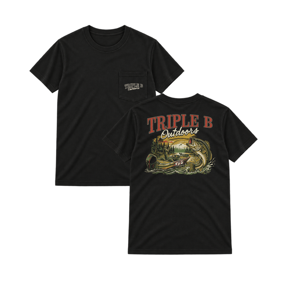 Raging Bass Triple B Pocket Tee