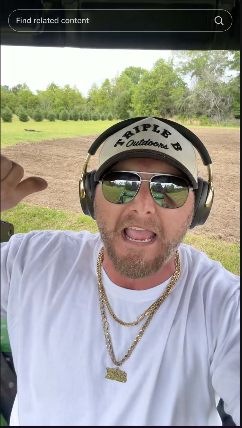 A screen shot from one of Zach Rushing's rant videos on tiktok