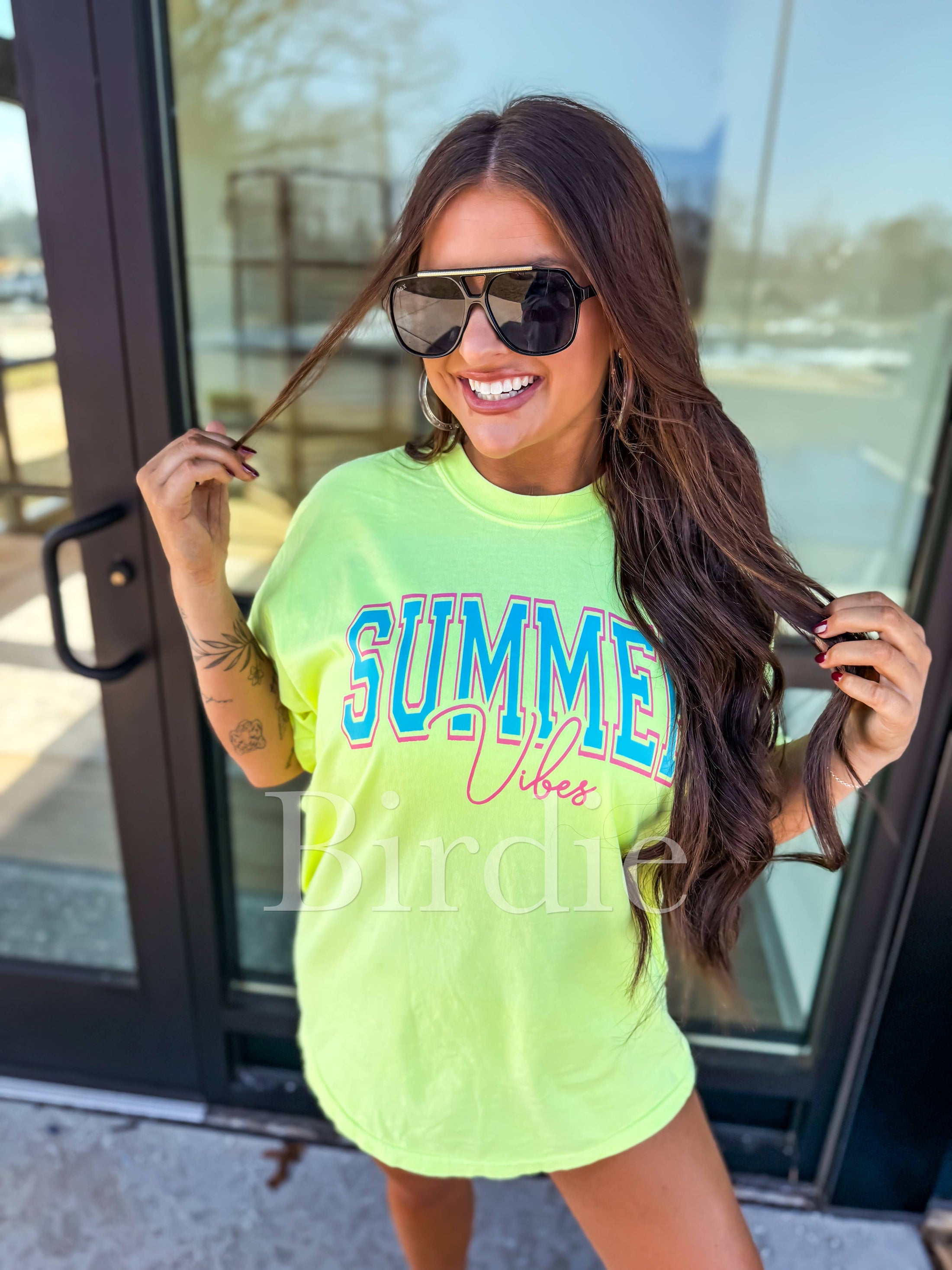 Neon Summer Vibes Graphic Tee