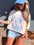 Load image into Gallery viewer, Sunny Days & Double Plays Graphic Tee on Ivory

