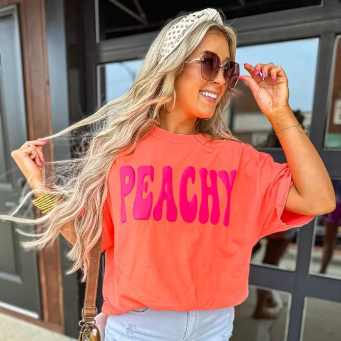 Peachy Puff Graphic Tee