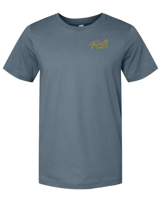 Blue & Gold Mallard Triple B T-Shirt - Triple B Outdoors