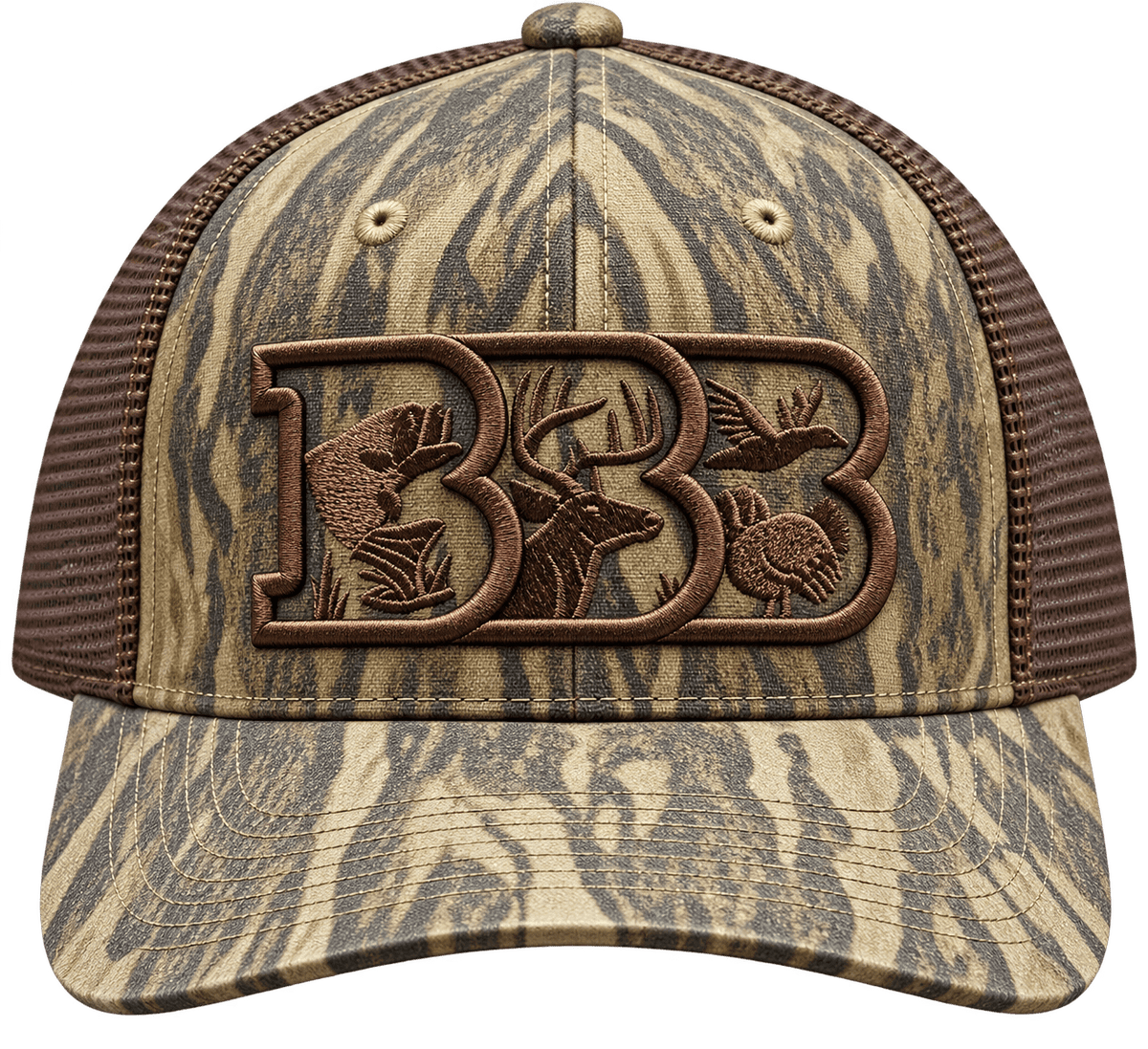 Bottomland Camo Original Triple B Trucker - Triple B Outdoors