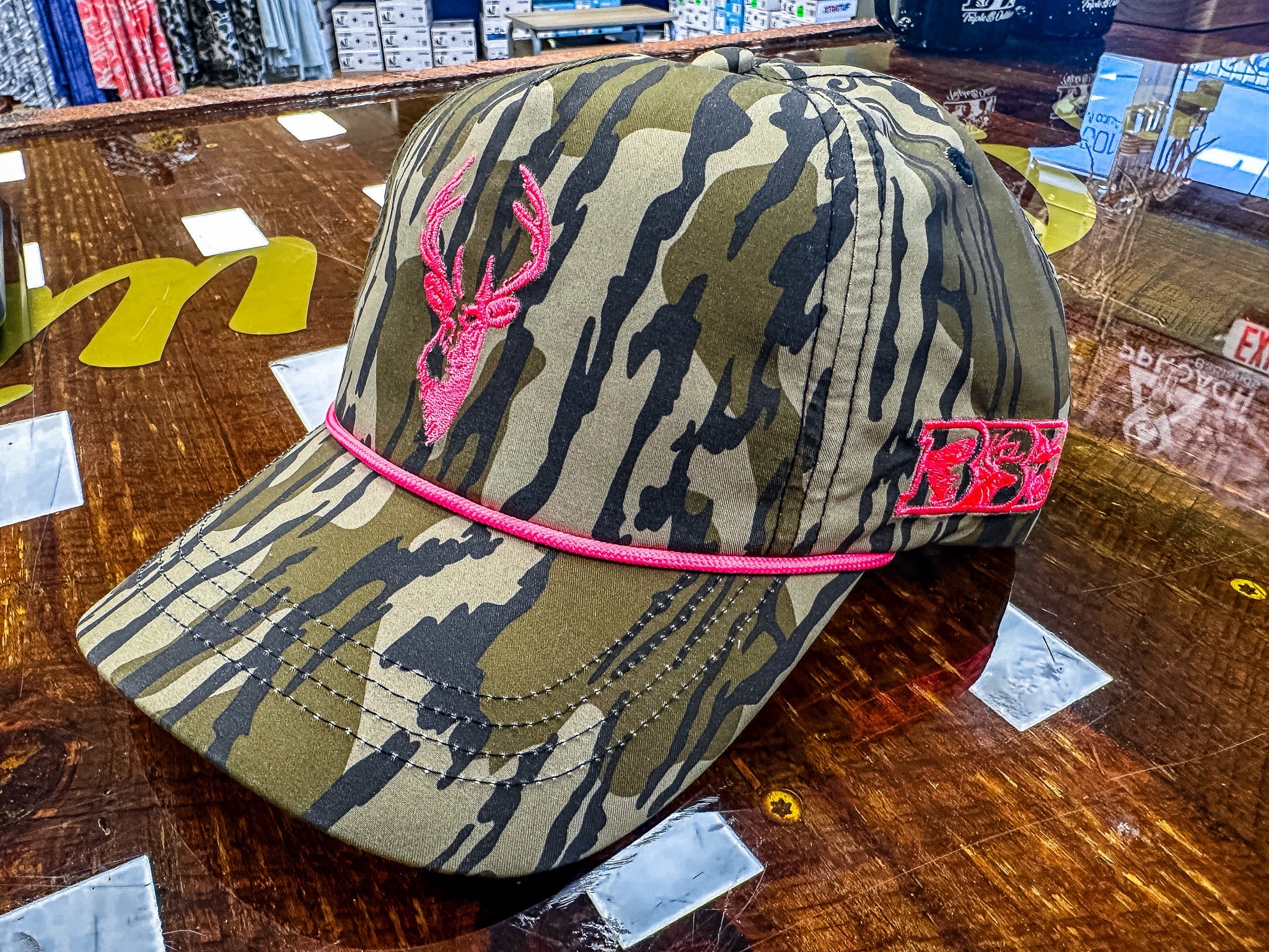 Bottomland & Pink Rope Hat - Triple B Outdoors