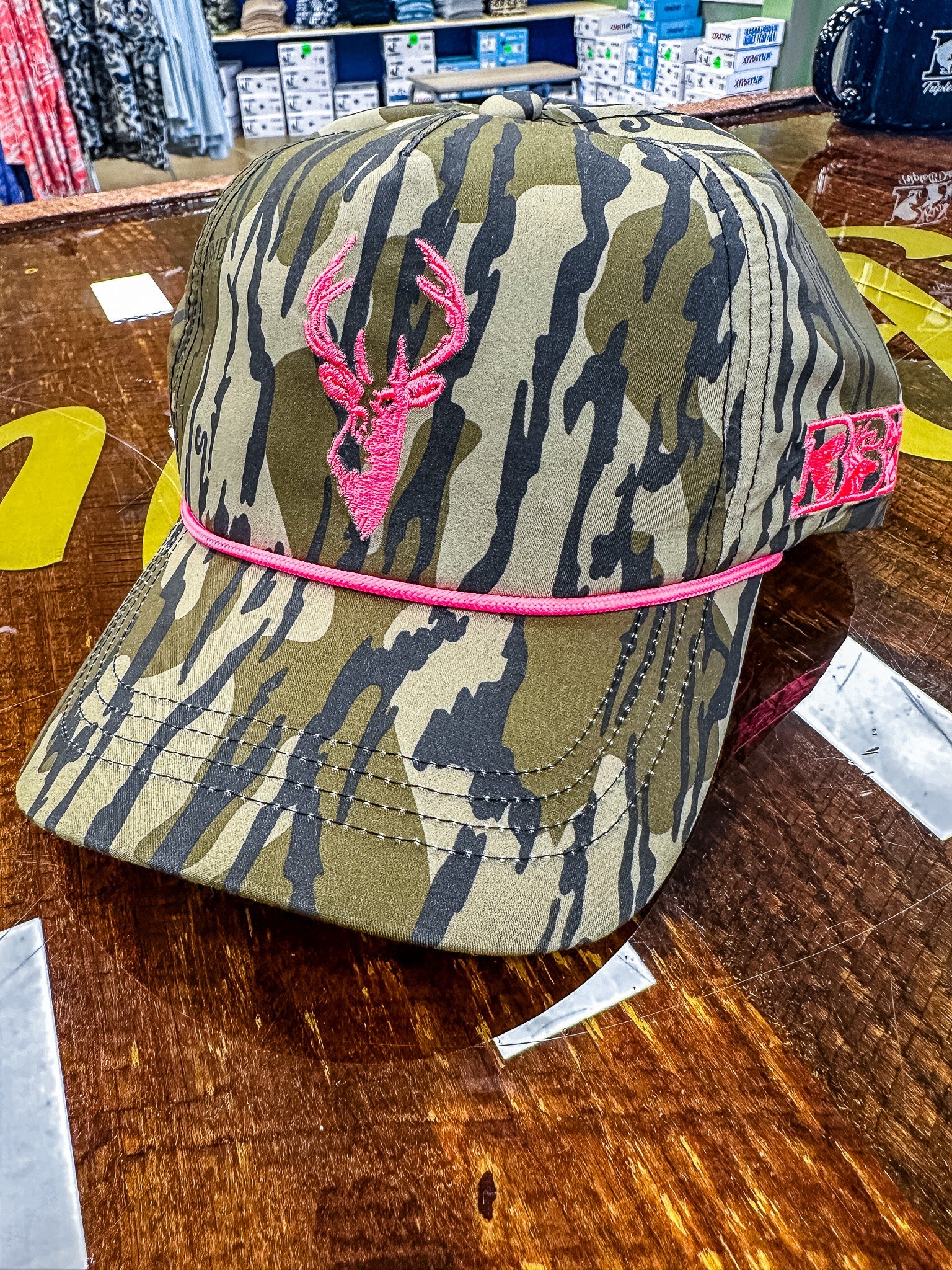 Bottomland & Pink Rope Hat - Triple B Outdoors