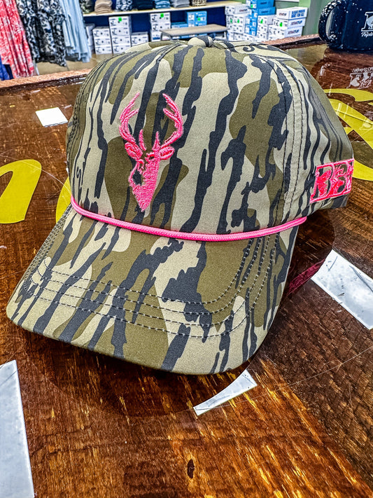 Bottomland & Pink Rope Hat - Triple B Outdoors