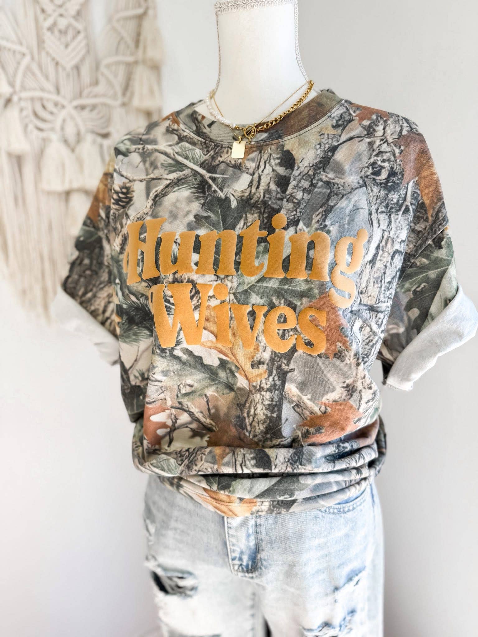 Camo Hunting Wives Tee
