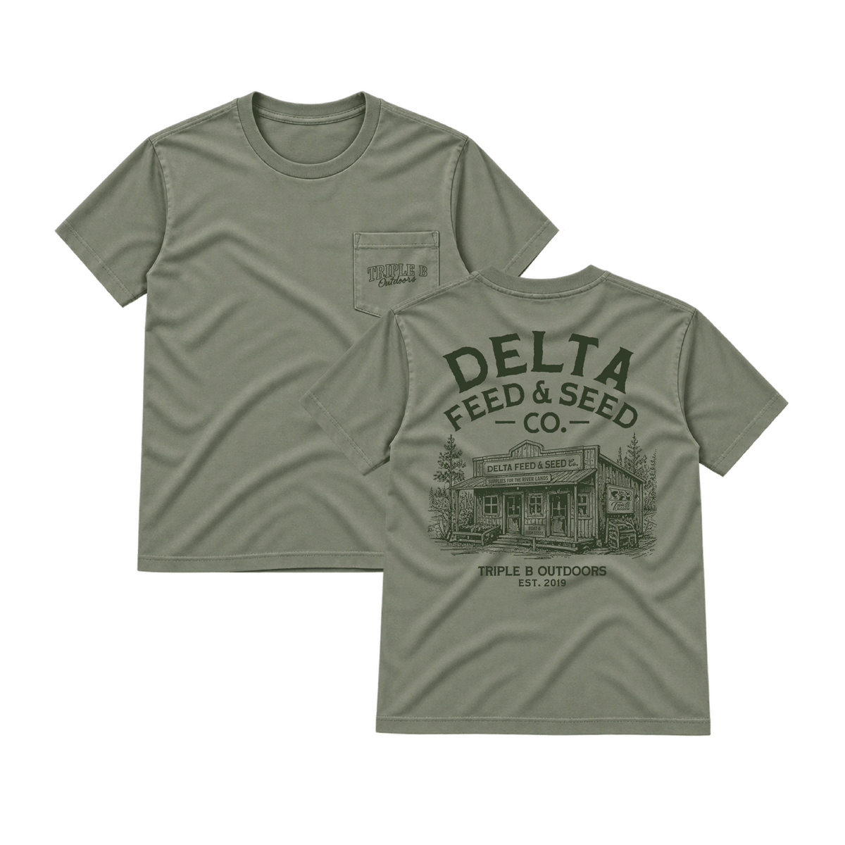 Delta Feed & Seed Triple B Tee - Triple B Outdoors