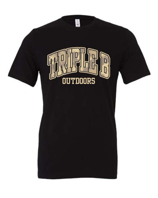 Duck Camo Varsity BBB Logo Tee - Triple B Outdoors