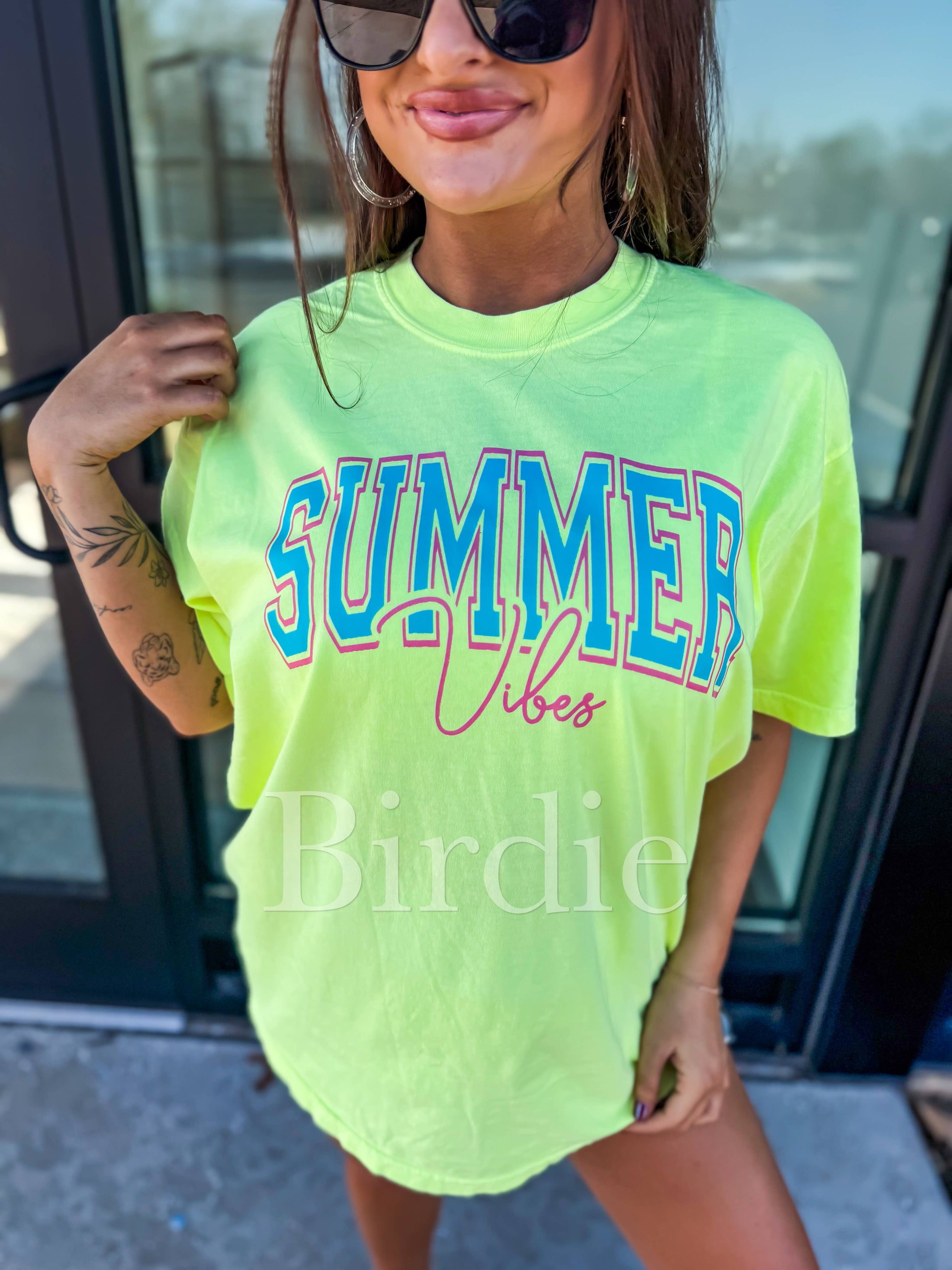 Neon Summer Vibes Graphic Tee