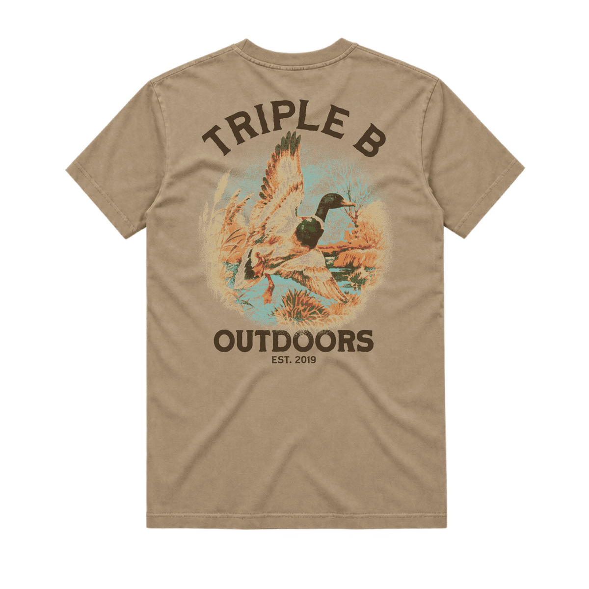 Flying Mallard Triple B Pocket Tee - Triple B Outdoors