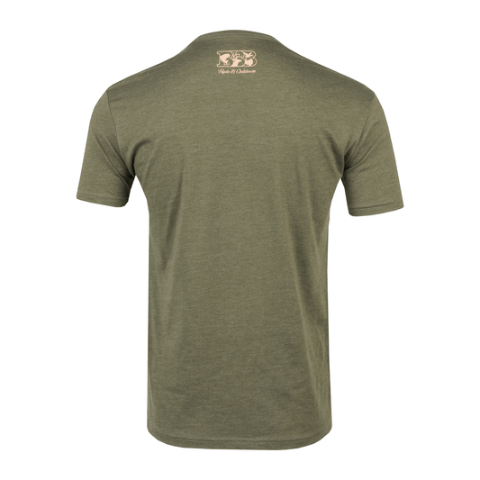Green Camo Logo Tee - Triple B Outdoors