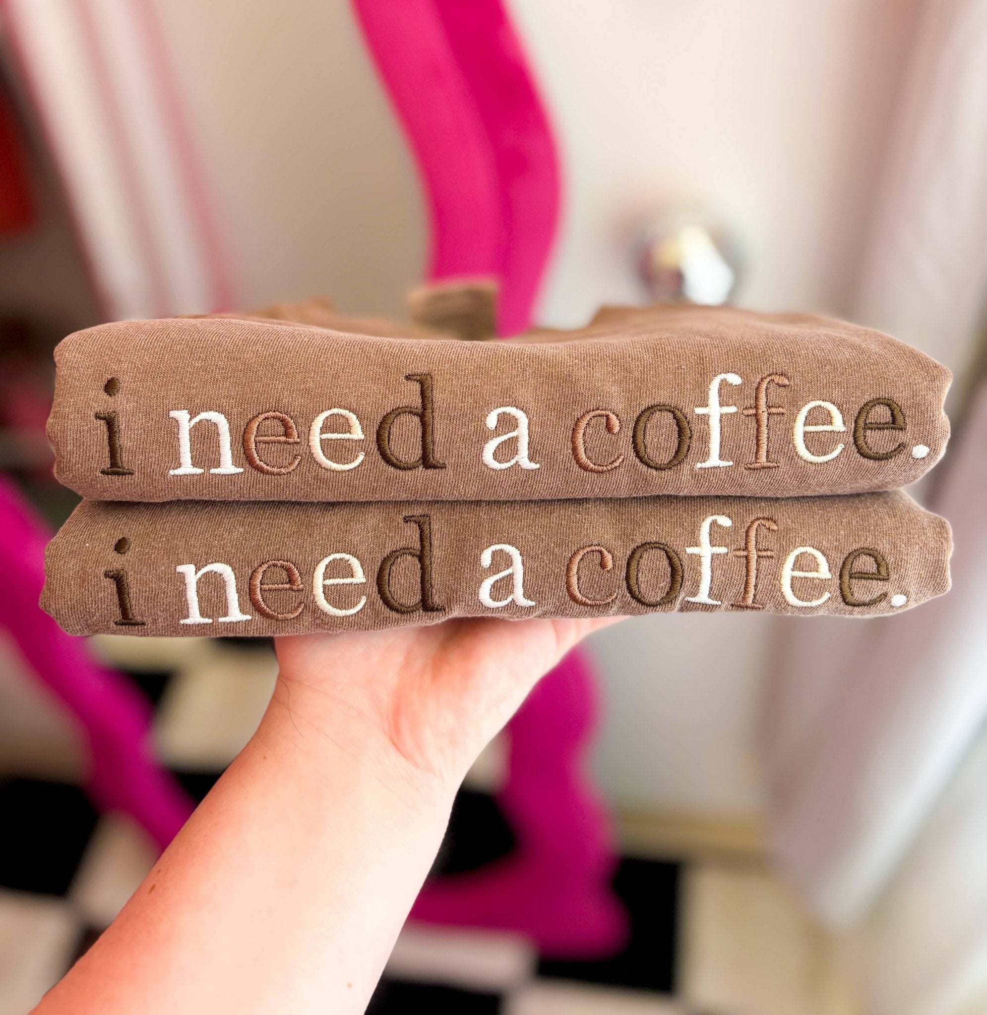 I need a coffee Embroidered Tee - Triple B Outdoors