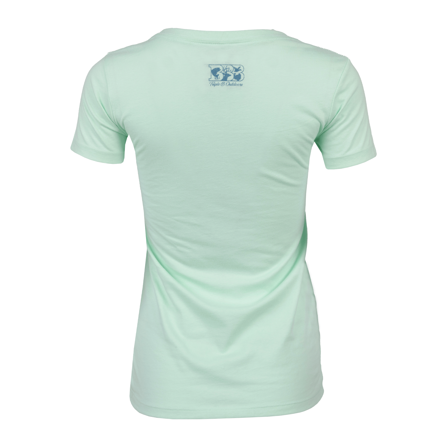 Ladies' Fitted Mint Skull Tee - Triple B Outdoors