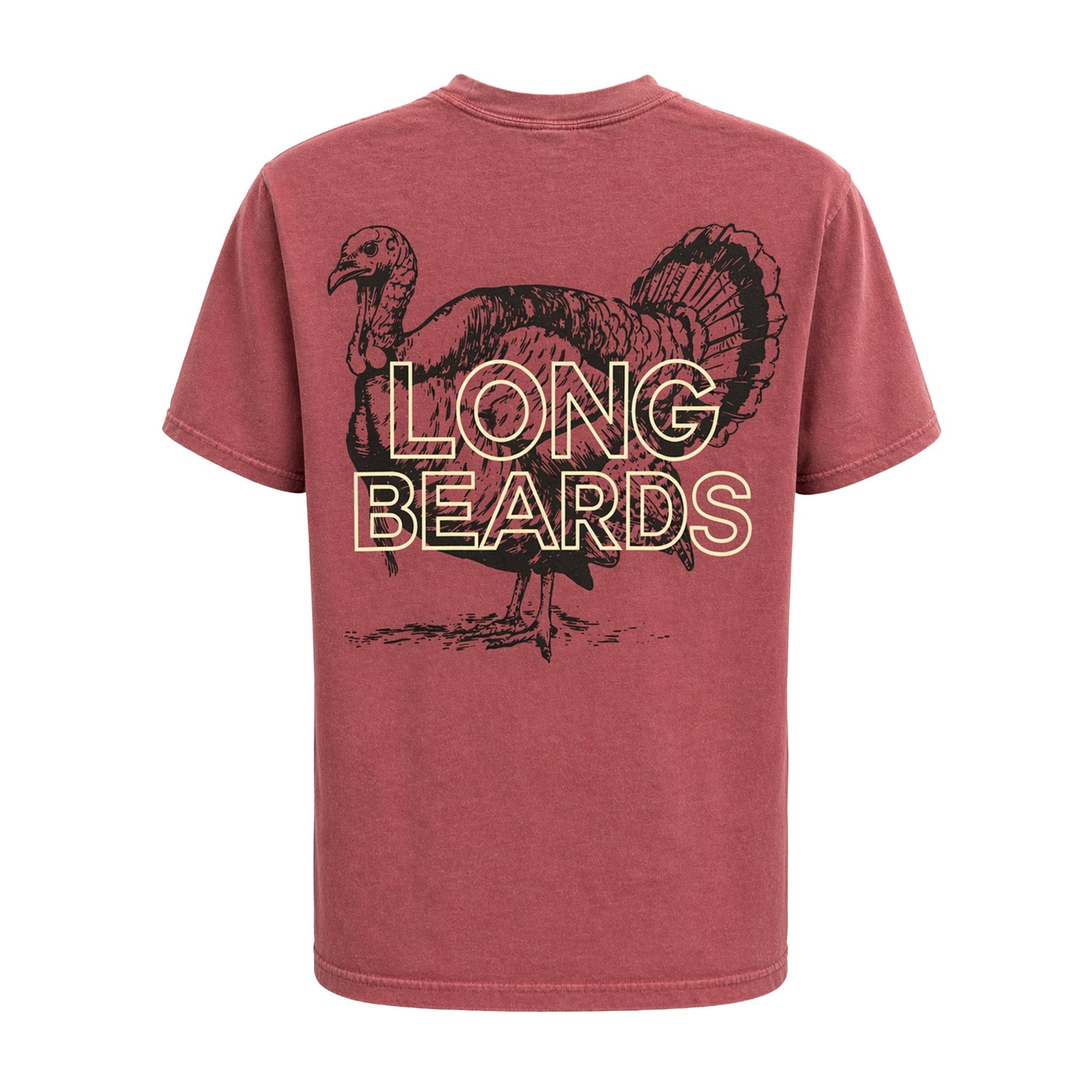Longbeard Maroon Tee - Triple B Outdoors