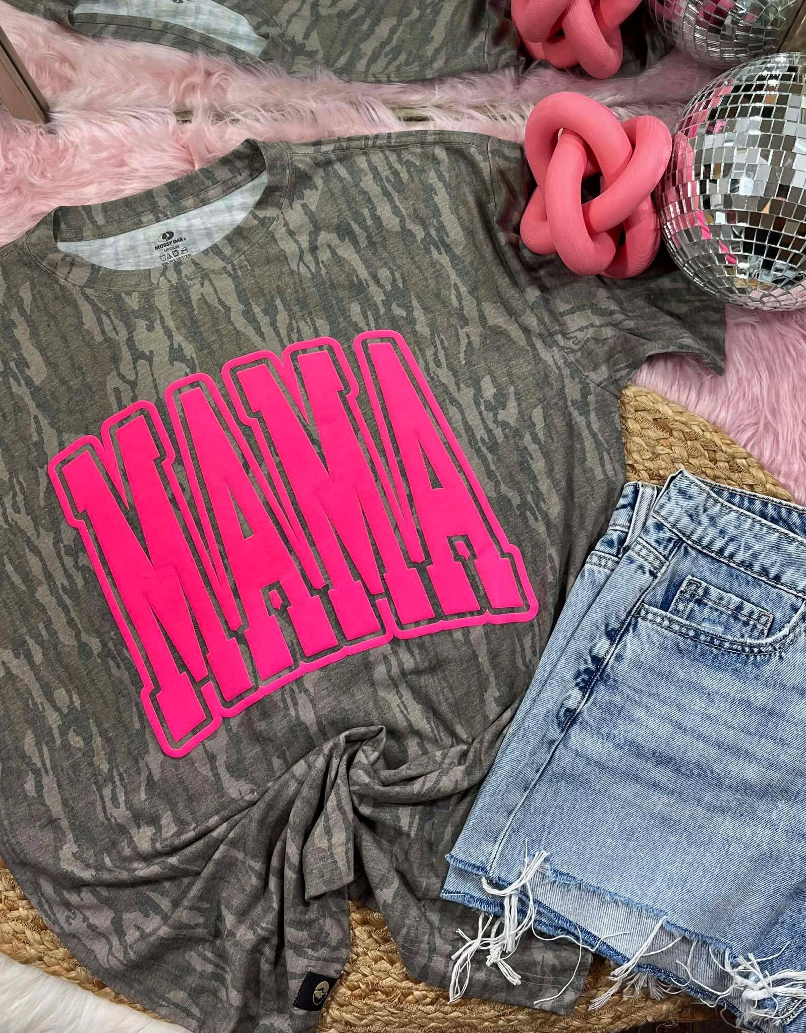 Mama Puff Vinyl Bottomland Camo Tee - Triple B Outdoors