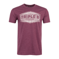 Load image into Gallery viewer, Maroon Woodgrain Tee - Triple B Outdoors

