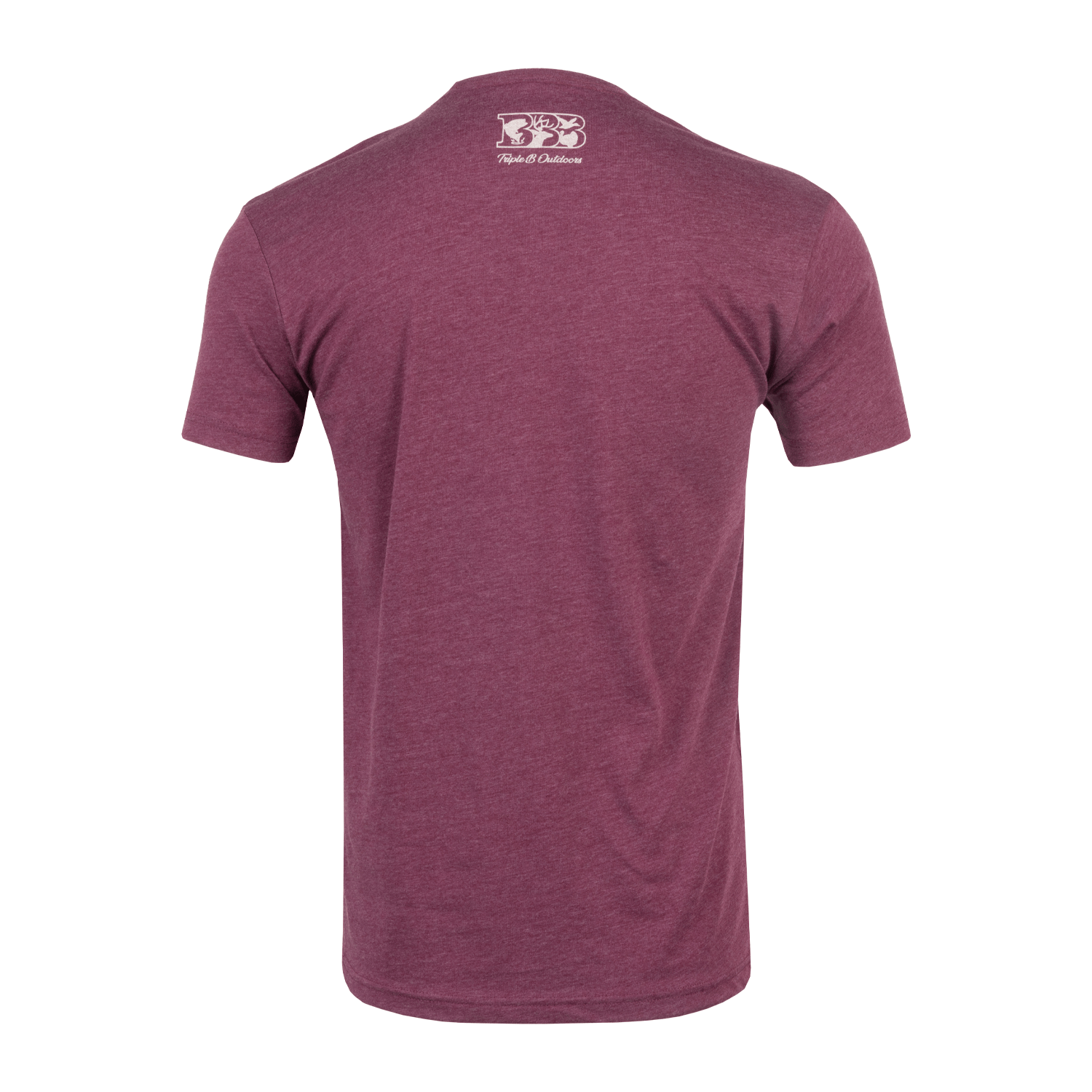 Maroon Woodgrain Tee - Triple B Outdoors