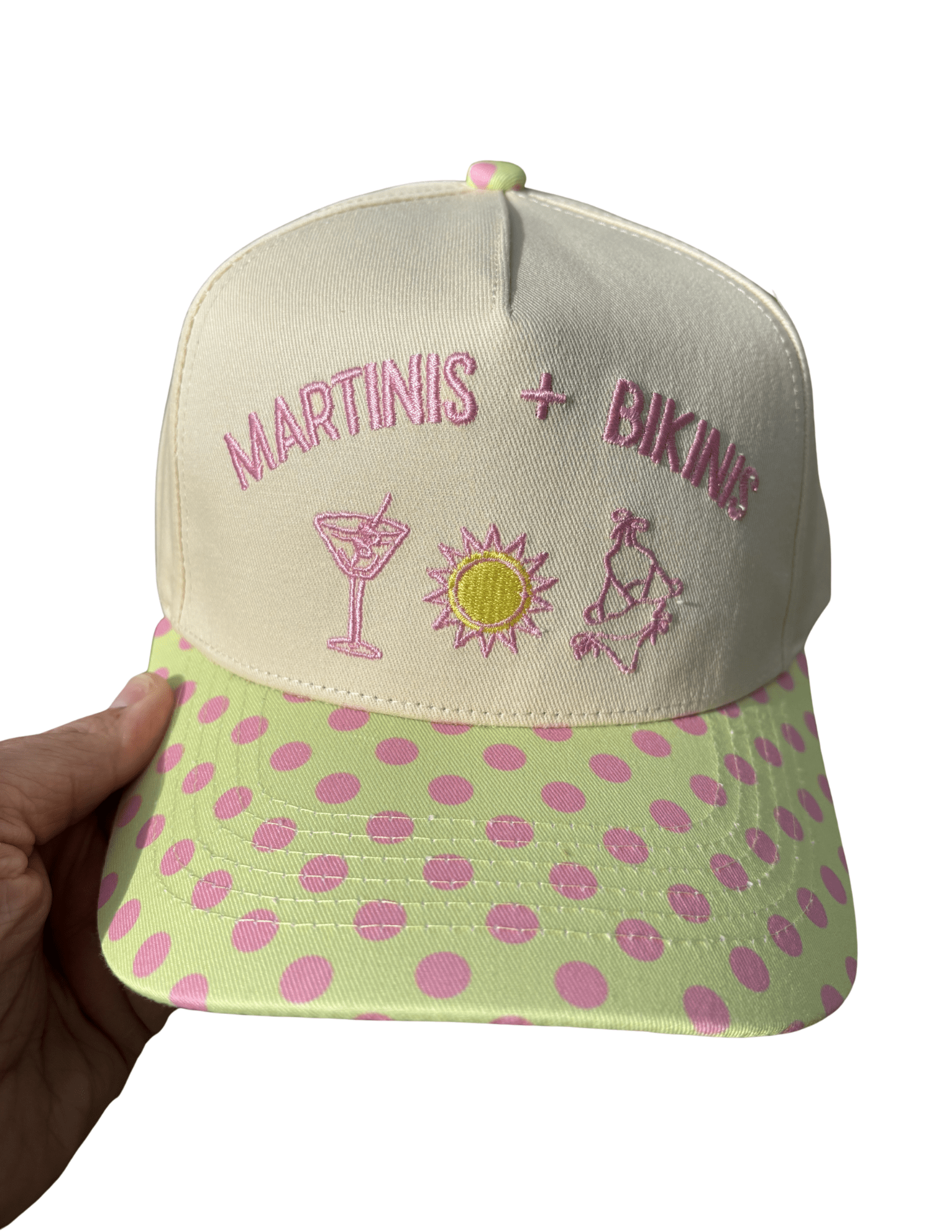 MARTINIS & BIKINIS CANVAS CAP - Triple B Outdoors