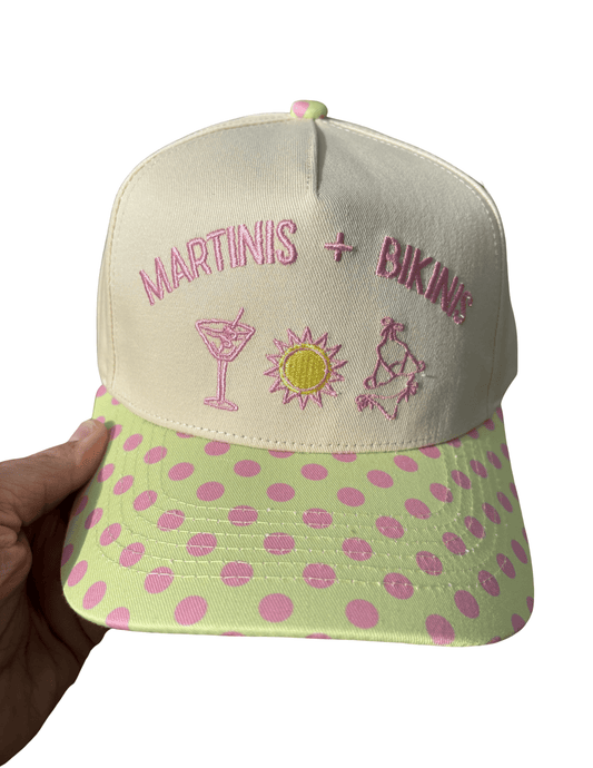 MARTINIS & BIKINIS CANVAS CAP - Triple B Outdoors