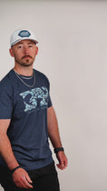 Load and play video in Gallery viewer, Blue Camo Logo Tee
