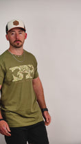 Load and play video in Gallery viewer, Green Camo Logo Tee
