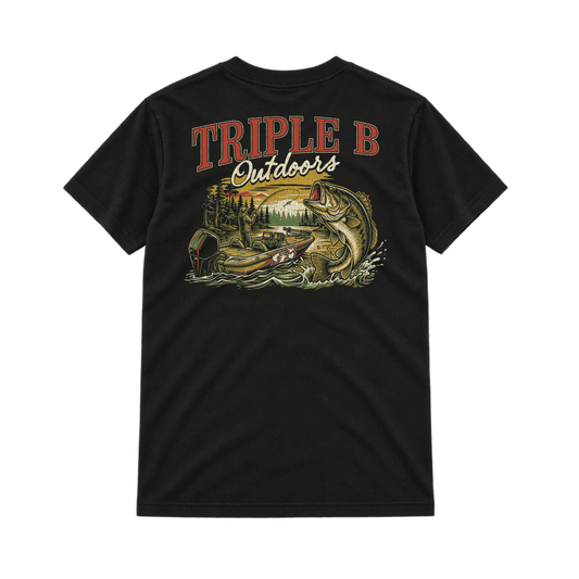 Raging Bass Triple B Pocket Tee - Triple B Outdoors