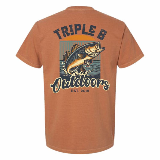 Rust Bass Logo Triple B Tee - Triple B Outdoors