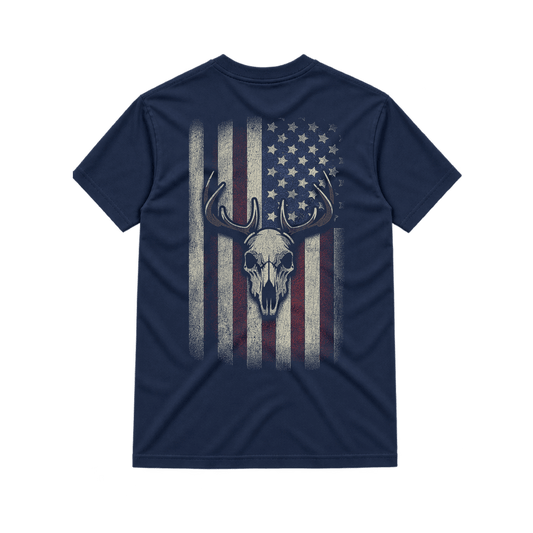Skull Flag Mount Triple B Tee - Triple B Outdoors