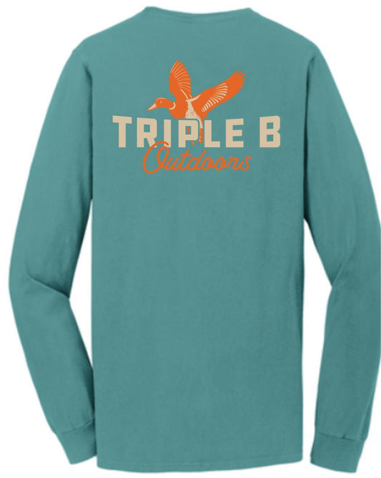 Teal Long Sleeve Duck Shirt - Triple B Outdoors