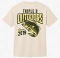 Load image into Gallery viewer, Triple B Cream Bass Tee - Triple B Outdoors
