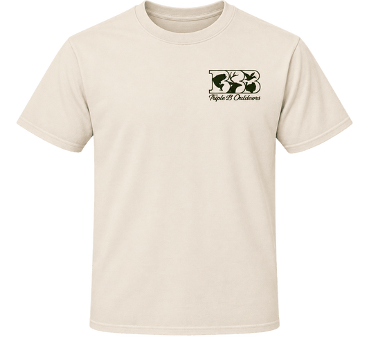 Triple B Cream Bass Tee - Triple B Outdoors