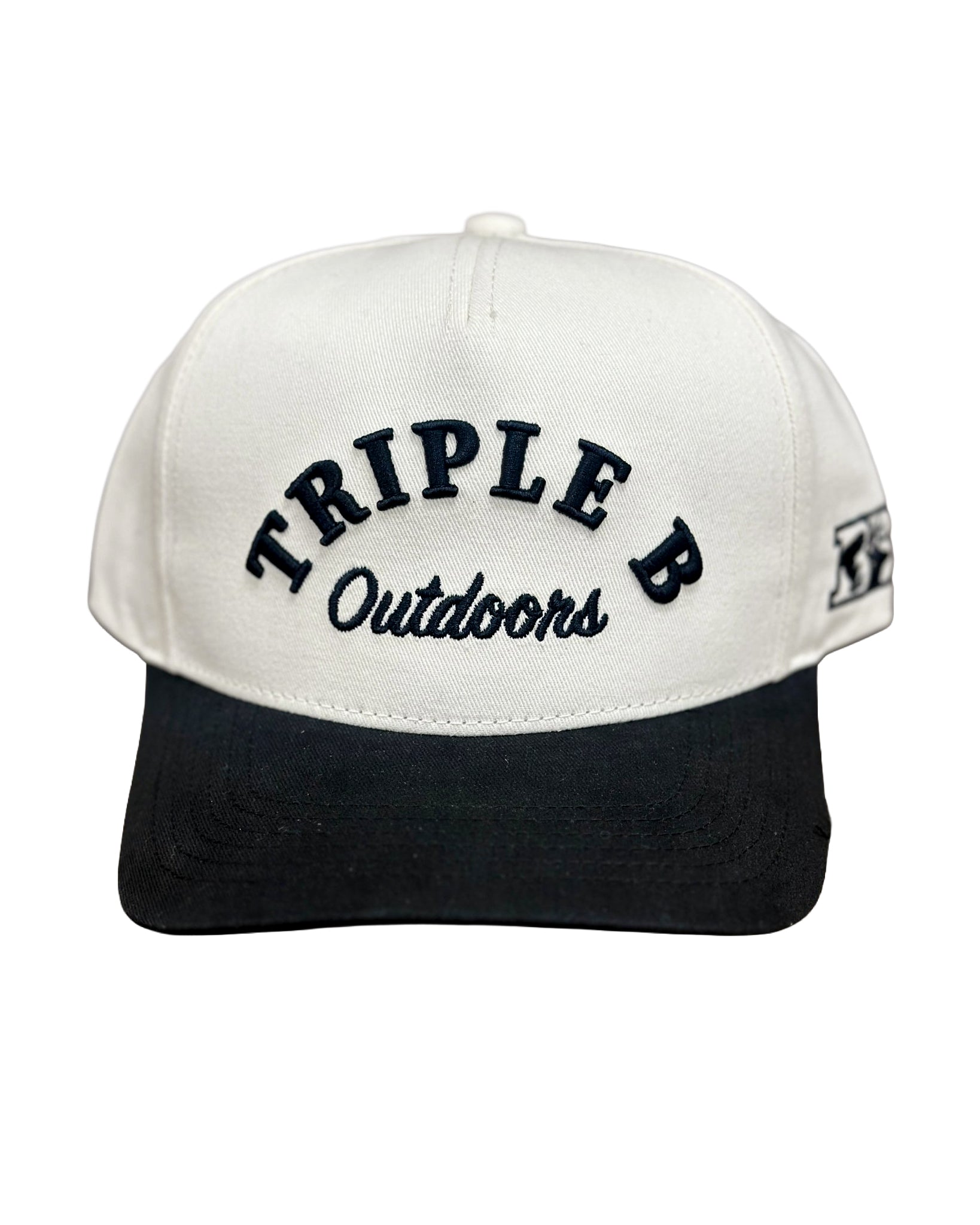 Triple B Outdoors Arched Logo - Cream/Black - Triple B Outdoors