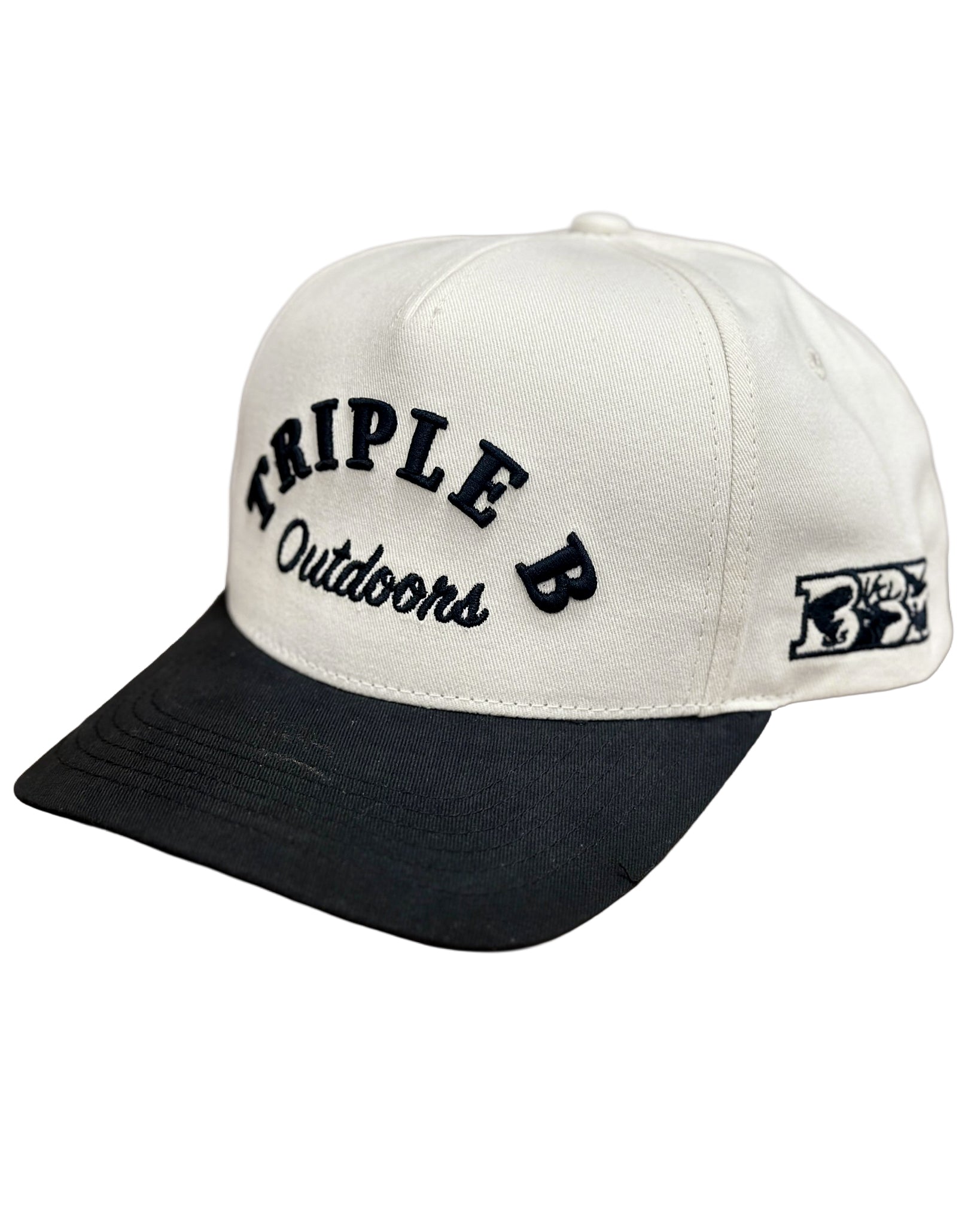 Triple B Outdoors Arched Logo - Cream/Black - Triple B Outdoors