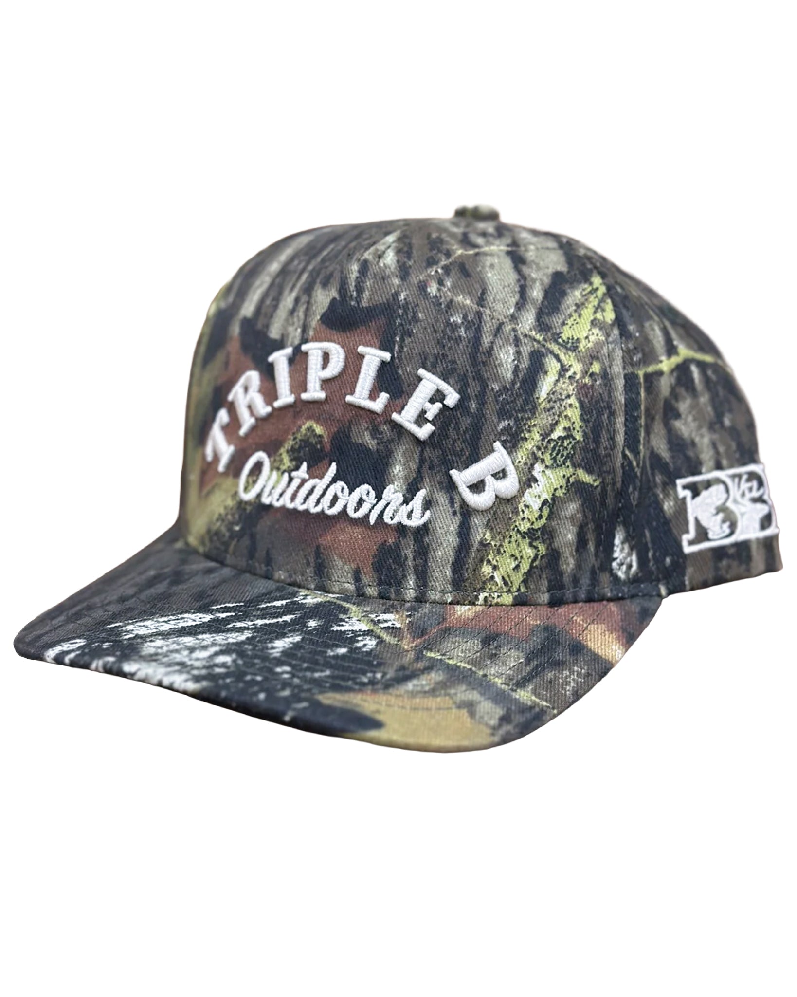 Triple B Outdoors Arched Logo Hat - Camo - Triple B Outdoors