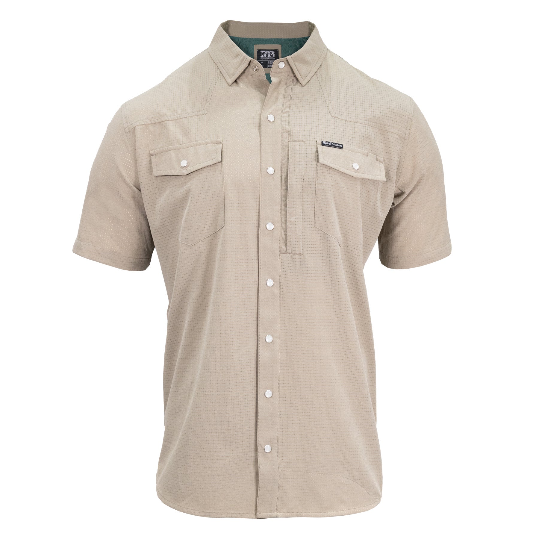 シャルボン　ノースリーブ　BITTER Triple B S/S Western Airflow Pearl Snap - Triple B Outdoors